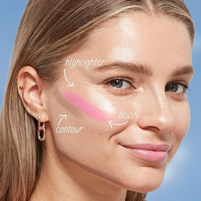 CoverGirl Trublend Skin Enhancer Contour Stick Balm, 140 Carved, Vegan Formula, Easy to Use, Glides on Effortlessly, Non-Greasy, Doesn't Crease, 0.21oz