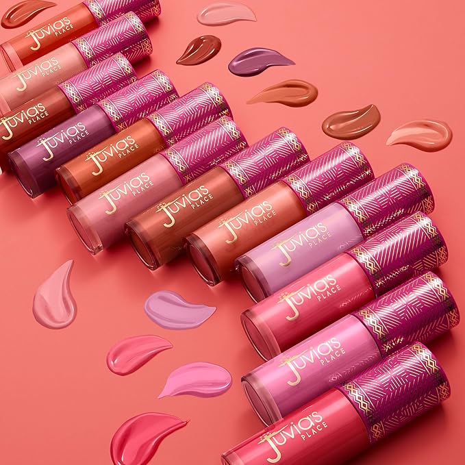 Juvia's Place Blushed Liquid Blush CoralRose - Dewy Tint Cheeks Makeup Glow Pigment Effortless Beauty Long Lasting Cosmetics Soft Creamy Natural Buildable All Skin Color Light Flawless Finish Blend