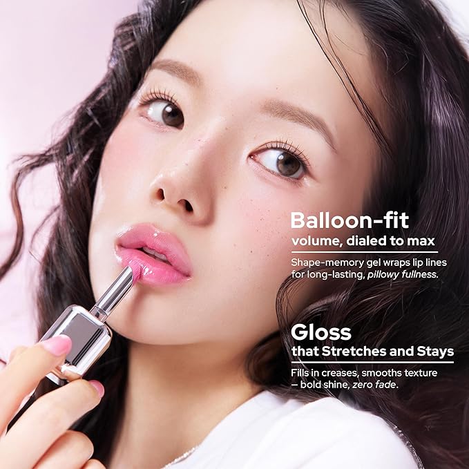 Unseen Balloon Tint, 6 Colors Set for All Skin Types. Buildable Color, Long Lasting Glossy Lip Stains, Lightweight Lip Gloss Make up (GEEK, 1 Oz)