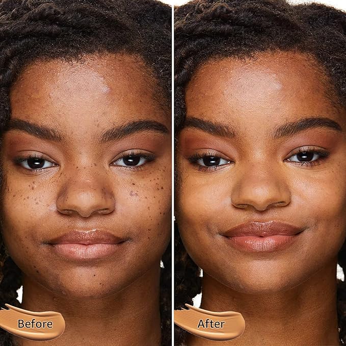 Mushroom Head Air Cushion CC Cream Foundation - Moisturizing & Long-Lasting BB Cream Concealer Makeup Base for All Skin Types, Brighten Long - Lasting Even Color Correcting Concealer (Medium Deep)