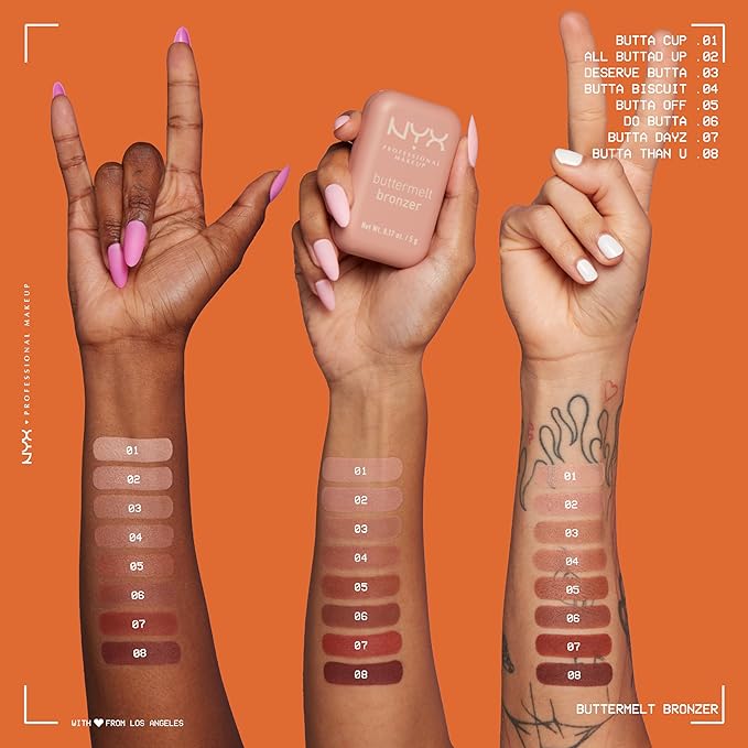 NYX PROFESSIONAL MAKEUP Matte Buttermelt Bronzer, Longwear Face Makeup with Up to 12 Hours of Wear, Vegan Formula - Butta Biscuit