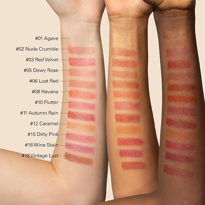 Melixir Vegan Lip Butter #08 Havana (+11 more colors), Deep Nourishing Tinted Lip Balm for Dry Lips, Bee-Free, Petrolatum-Free, Plant-Based, Hydrating for Cracked and Chapped Lips, Travel Essentials