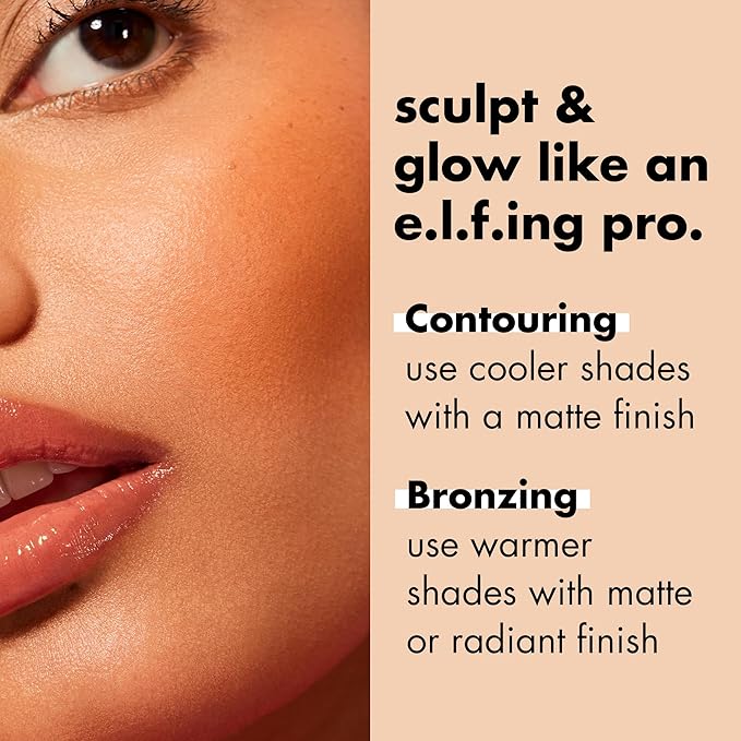 e.l.f. Primer-Infused Bronzer, Long-Lasting, Lightweight & Buildable Powder Bronzer, Delivers A Matte Finish, Vegan & Cruelty-Free, Fresh Tan