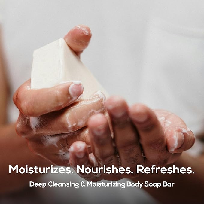 MARLOWE. No. 105 Bar Soap for Men 7 oz, Moisturizing Body Soap, Nourishing & Refreshing with Natural Extracts, Shea Butter, Olive Oil & Green Tea Extracts, Original Sage & Fir Scent