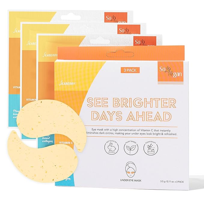 3 Pack Under Eye Mask See Brighter Days Ahead Eye Masks for Dark Circles Brightening & Hydrating Eye Patches