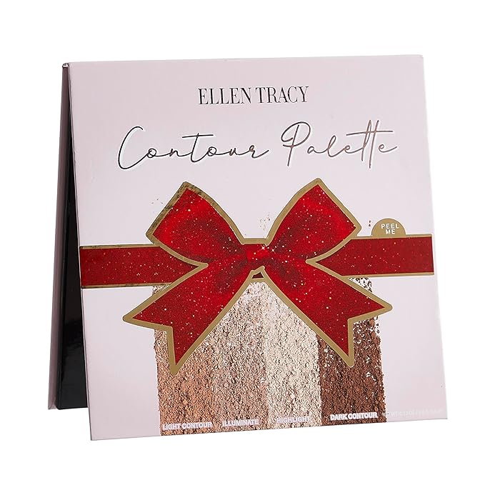 Elevate Your Beauty Routine with Ellen Tracy Contour Palettes - 4 Expertly Designed Shades for Effortless Sculpting.
