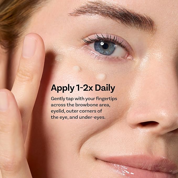 PowerPeptide-5 Eye Cream, Anti Aging Skin Care with Hyaluronic Acid, Peptides for Under Eye Circles, Wrinkles, Dewy, Soft, Plump Skin, Vegan, Paraben, Cruelty & Alcohol Free, 1.69 fl oz