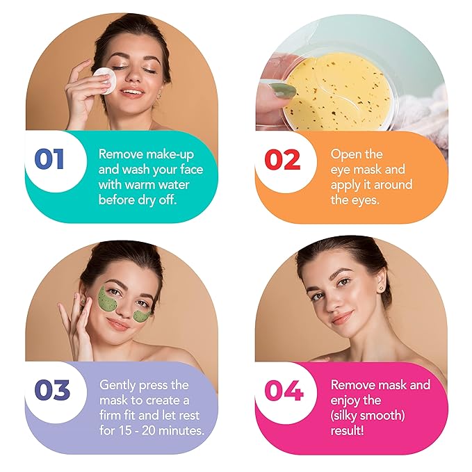 3 Pack Under Eye Mask See Brighter Days Ahead Eye Masks for Dark Circles Brightening & Hydrating Eye Patches