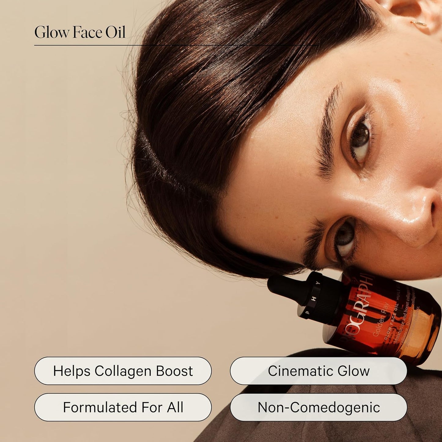 Face Oil Glow Beauty Treatment, 30ml. Anti-Aging Jojoba, Collagen Boosting Vitamin E, Hydrating Rosehip. All Skin Types. Organic Vegan Facial Oil for Women Rejuvinating Skincare & Face Moisturizer