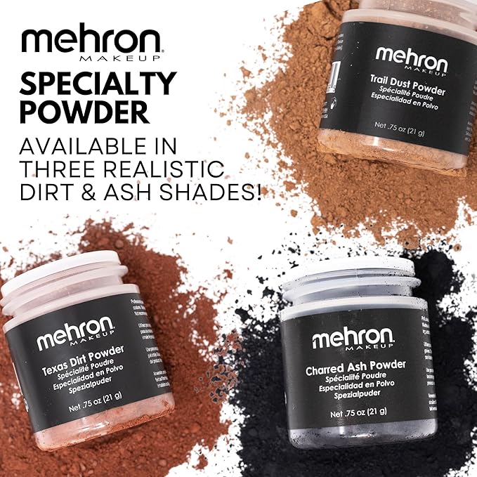 Mehron Texas Dirt Special Effects Makeup Powder (0.75 oz), Medium