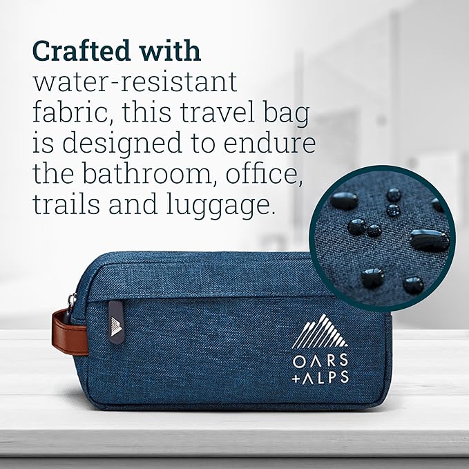Oars + Alps Ultimate Oarsman Skin Care Kit for Men, Includes Face Wash, Eye Roller, Deodorant, Lip Balm, Moisturizer, and Travel Bag, TSA Friendly, 5 Items Total