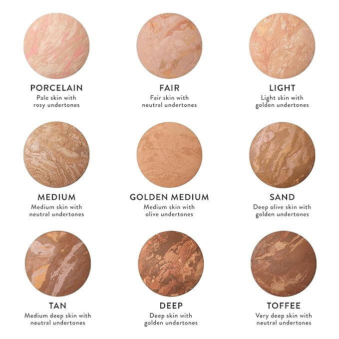 LAURA GELLER NEW YORK Award-Winning Baked Balance-n-Brighten Color Correcting Powder Foundation - Fair - Buildable Light to Medium Coverage - Demi-Matte Natural Finish