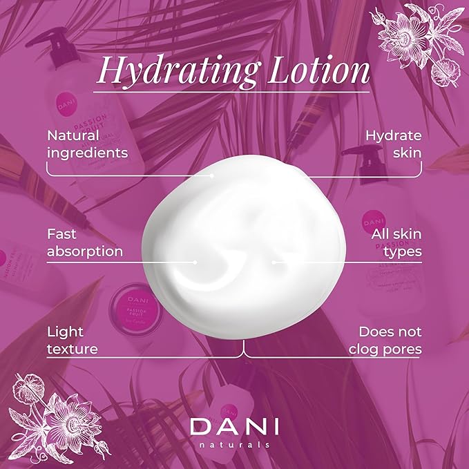 Naturals Hand & Body Lotion - Juicy Passion Fruit Scented, Deep Hydration for Dry & Dull Skin with Shea Butter, Aloe Vera & Vitamin E, Vegan, Paraben-Free, 12 Oz