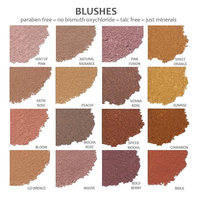Demure Mineral Loose Powder Blush - Natural, Professional, Cruelty-Free Makeup (Satin Rose)