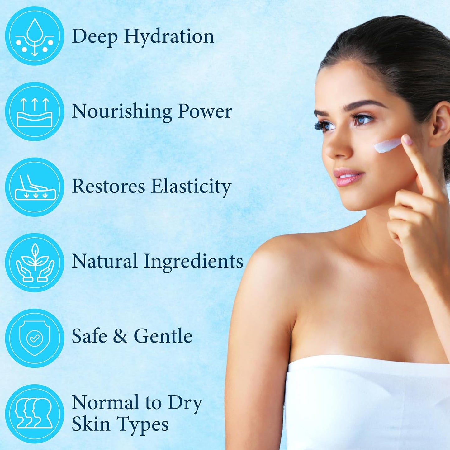 Florencia Marine Moisturizer - Youthful Radiance Face & Neck Cream - Hydrating, Nourishing, Wrinkle, Rejuvenating Cream with Marine Algae Extracts and Hyaluronic Acid for Men & Women, 2 oz