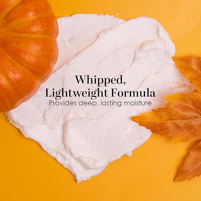 Pumpkin Body Butter with Organic Shea Butter | Pumpkin Spice Lotion for Women | Non Greasy Body Cream | Fall Body Care Favorite with Pumpkin Spice Scent