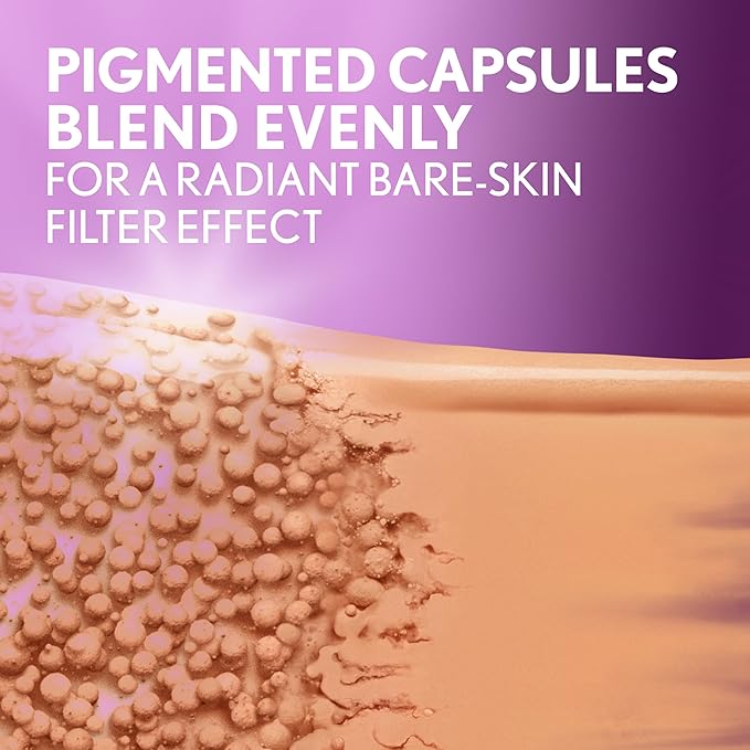 Covergirl Simply Ageless Skin Perfector Essence Foundation, 20 Light, Tinted Skin Perfector, Skincare Makeup Hybrid, Sheer Tint, Radiant Finish, Skin-Like Finish, Vegan Formula, 1.0oz