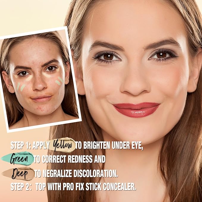 LANGMANNI Multi-Use Face Contour Stick,Highlighter & Concealer Stick, Combo Use For Correcting Color Balancing (6 Colors Set)