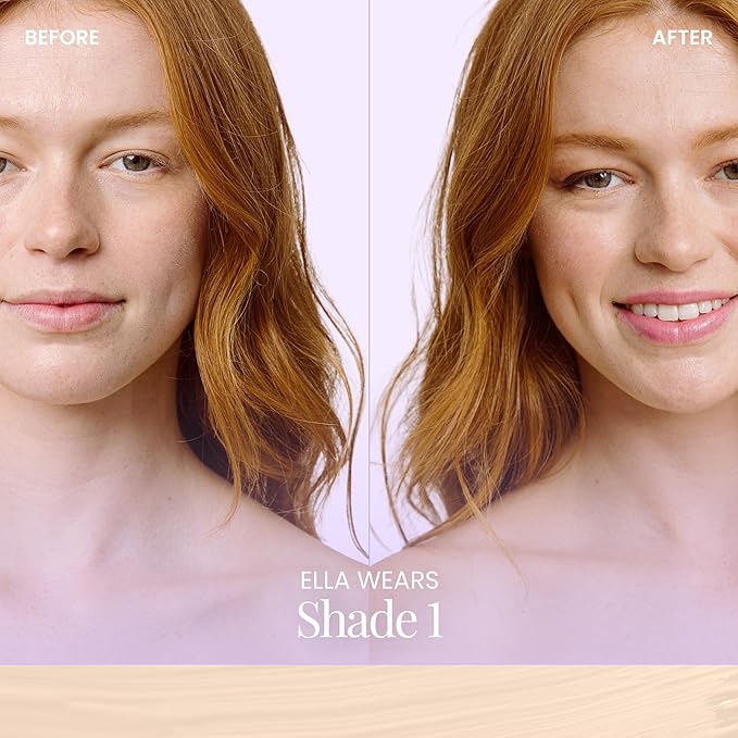 Naked Sundays BeautyScreen™ SPF 50 Mineral Peptide Foundation Tint – 2-in-1 Skin Tint & Mineral Sunscreen | Radiant, Buildable Coverage, Acne-Safe, Infused with Peptides (1 Fair Neutral, 1.01 oz)