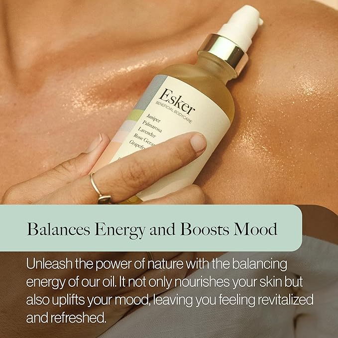 ESKER Beauty Firming Body Oil | (4 oz) | Plant-Based Serum Firms and Tightens Skin | Clean Beauty