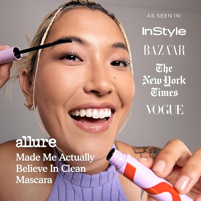 Tower 28 MakeWaves Mascara - Volumizing and Lash Lengthening Water-Resistant Mascara - No Clumping or Flaking - for Sensitive Eyes – Jet Black