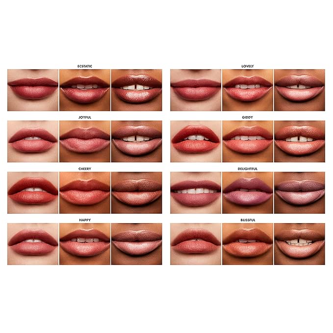 e.l.f. Hydrating Core Lip Shine, Conditioning & Nourishing Lip Balm, Sheer Color Tinted Lip Moisturizer, Happy, 0.09 Oz