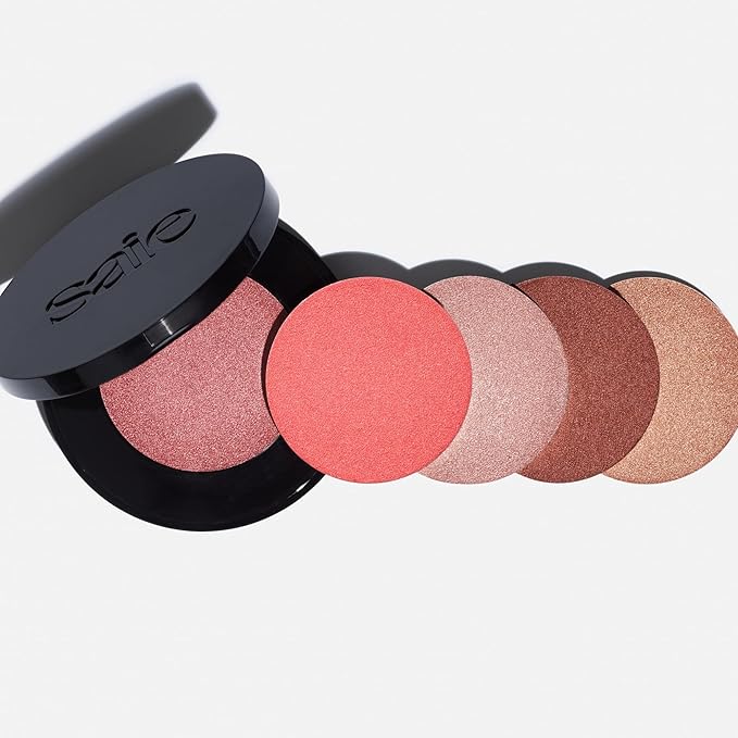 Saie Glow Sculpt Multi-Use Highlighter + Cream Blush Refill - Lightweight with Hyaluronic Acid + Micropearl for Radiant, Glowing Skin - Quartzglow (.02 oz)