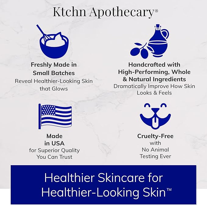Full-Size 4-Piece Set | Handcrafted, Natural, Anti-Aging Formula | Facial Cleanser + Perfecting Serum + Facial Moisturizer + Eye Serum | All Skin Types | Women & Men ($165 Value)