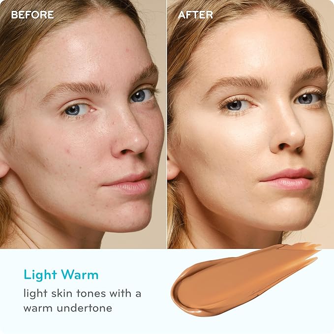 pūrlisse Perfect Glow BB Cream with SPF 30 - Matte Meets Dewy Finish - Enriched with Goji & Hawthorn Berry to Help Improve Skin Texture & Radiance - Light Warm (1.4 oz)