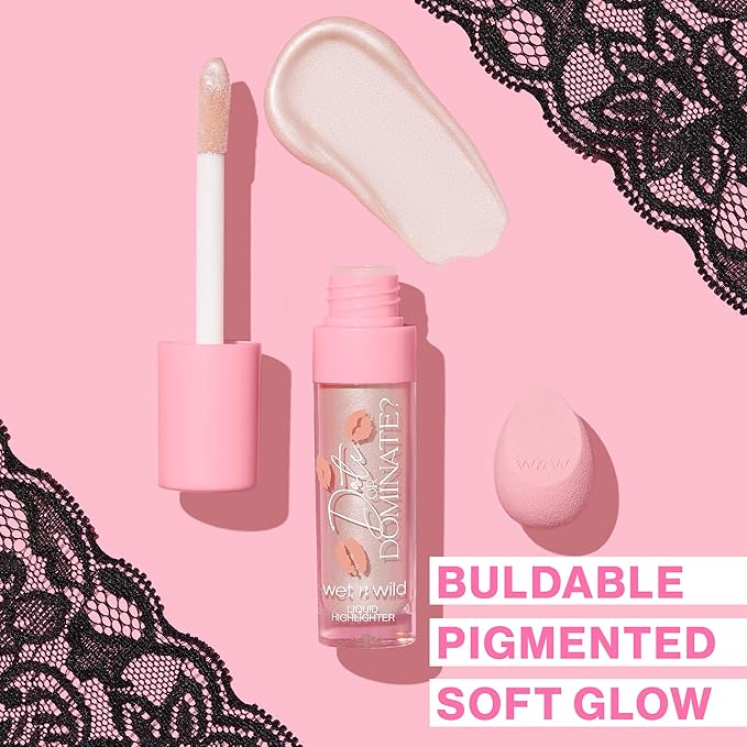 wet n wild Date Or Dominate Liquid Highlighter & Sponge Set