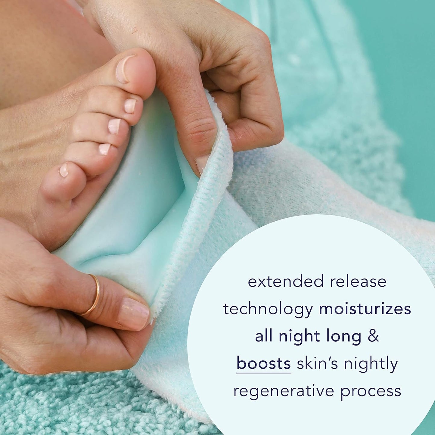 Barefoot Scientist Sleep On It Overnight Moisturizing Gel Socks, Low Profile Ankle Socks, Nourish Your Feet, Grey, L