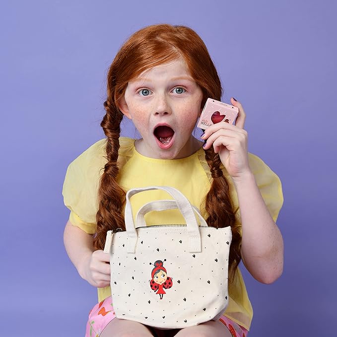 MISS NELLA Kids Bag of Wonders, Makeup & Nail Polish Set Safe and Fun Gift - Hypoallergenic, Dermatologically Tested Kid-Friendly, Non-Toxic, Cosmetic Bag Included – Special Edition