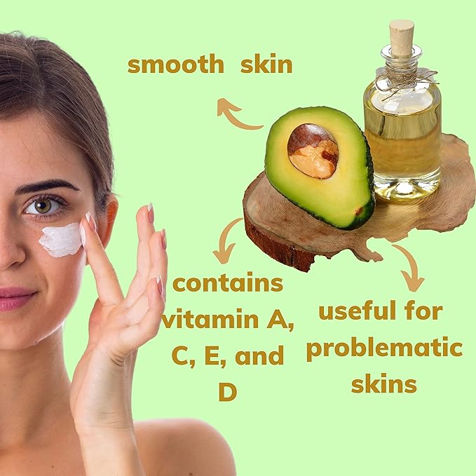 Retinol Cream for Face with Avocado Oil - Natural Moisturizer Face Cream, Smooth Skin Formula - 1.6 fl. Oz