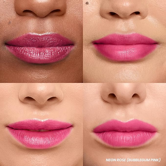 Wonderskin Wonder Blading All Day Lip Stain Peel Off Masque - Long Lasting, Waterproof and Transfer Proof Pink Lip Tint, Matte Finish Peel Off Makeup (Neon Rose Masque)