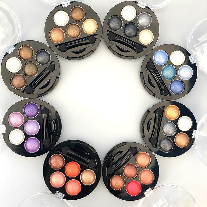 Mallofusa 5 Colors Professional Eye Shadow Palette Eyeshdow Powder Metallic Shimmer Fashion Eye Makeup Charming Highlight Look (Taupe Craze) 4.7oz