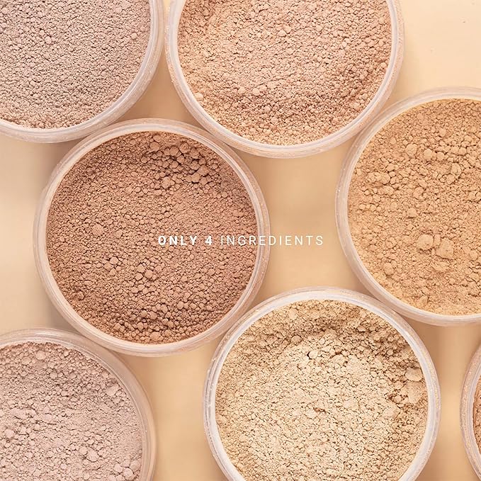 Mineral Powder Foundation - Longwear, Lightweight, Smooth Powder Formula - Blurring, Skin-Perfecting Finish - Vegan and Cruelty Free Formula - 024 Hilda - 0.25 oz