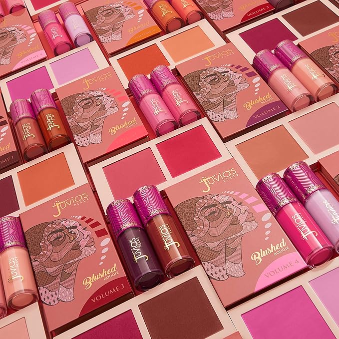Juvia's Place Blushed Liquid Blush BarbieRose - Dewy Tint Cheeks Makeup Glow Pigment Effortless Beauty Long Lasting Cosmetics Soft Creamy Natural Buildable All Skin Color Light Flawless Finish Blend