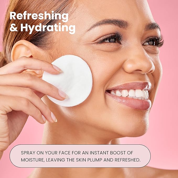 Rose Water Spray for Face with Matrixyl 3000 - Organic Rosewater Face Mist with Aloe Vera & Hyaluronic Acid - Hydrating, Reduces Fine Lines, Boosts Collagen Production, & Soothes Skin - 4 Fl Oz