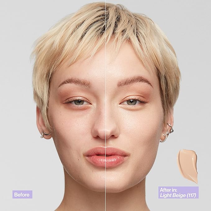 Revlon Illuminance Skin-Caring Liquid Foundation, Hyaluronic Acid, Hydrating and Nourishing Formula with Medium Coverage, 209 Buff Beige (Pack of 1)