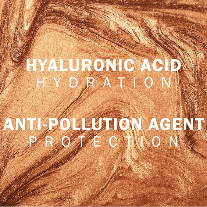 Bronzing Face Serum - Hydrating Serum with Hyaluronic Acid - Anti-Pollution Bronzer Drops for Radiant Skin Glow - All Skin Types - 99% Natural Ingredients Face Tanner - Vegan - 1 Fl Oz