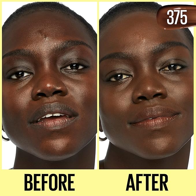 Maybelline Fit Me Tinted Moisturizer, Natural Coverage, Face Makeup, 375, 1 Count