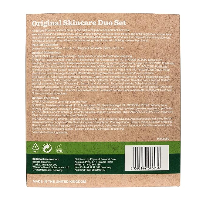 Bulldog Skincare Original Skincare Duo Set