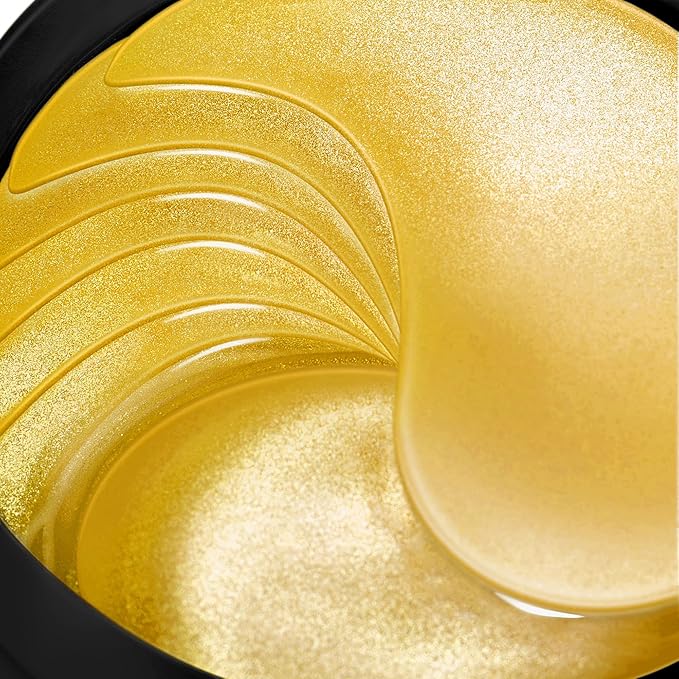 CCbeauty 24K Gold Under Eye Patches for Puffy Eyes, Dark Circles and Puffiness, Collagen Hydrating Mask Skincare, Gel Pads for Eye Bags and Wrinkles Under Eye Treatment,30pairs