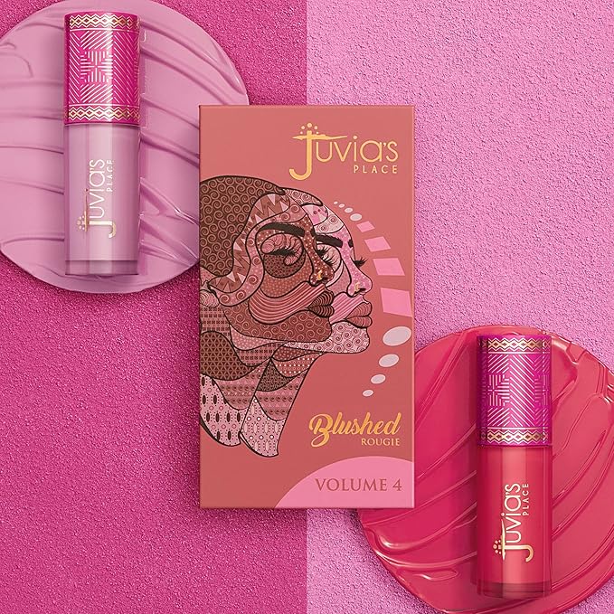 Juvia's Place Blushed Liquid Blush PinkLady - Dewy Tint Cheeks Makeup Glow Pigment Effortless Beauty Long Lasting Cosmetics Soft Creamy Natural Buildable All Skin Color Light Flawless Finish Blend