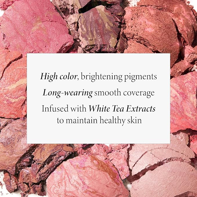 LAURA GELLER NEW YORK Baked Blush-n-Brighten Marbleized Blush + Angled Brush (07 Sunlit Rose, 47mm)