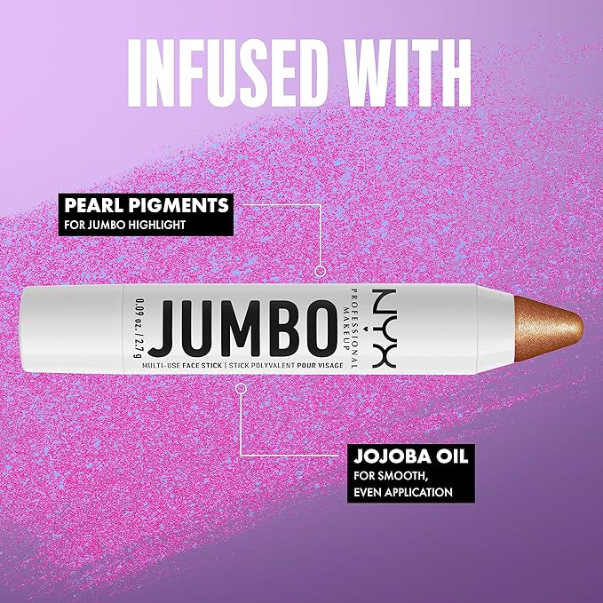 NYX PROFESSIONAL MAKEUP, Jumbo Multi-Use Face Highlighter Stick - Apple Pie